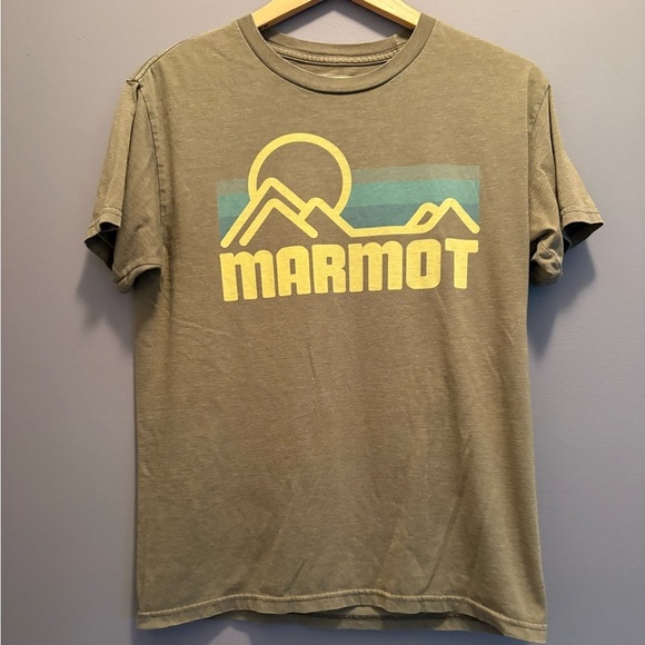 Marmot Other - *3/$15 Marmot Men's Graphic Tee Shirt Green Short Sleeve Size L Casual
